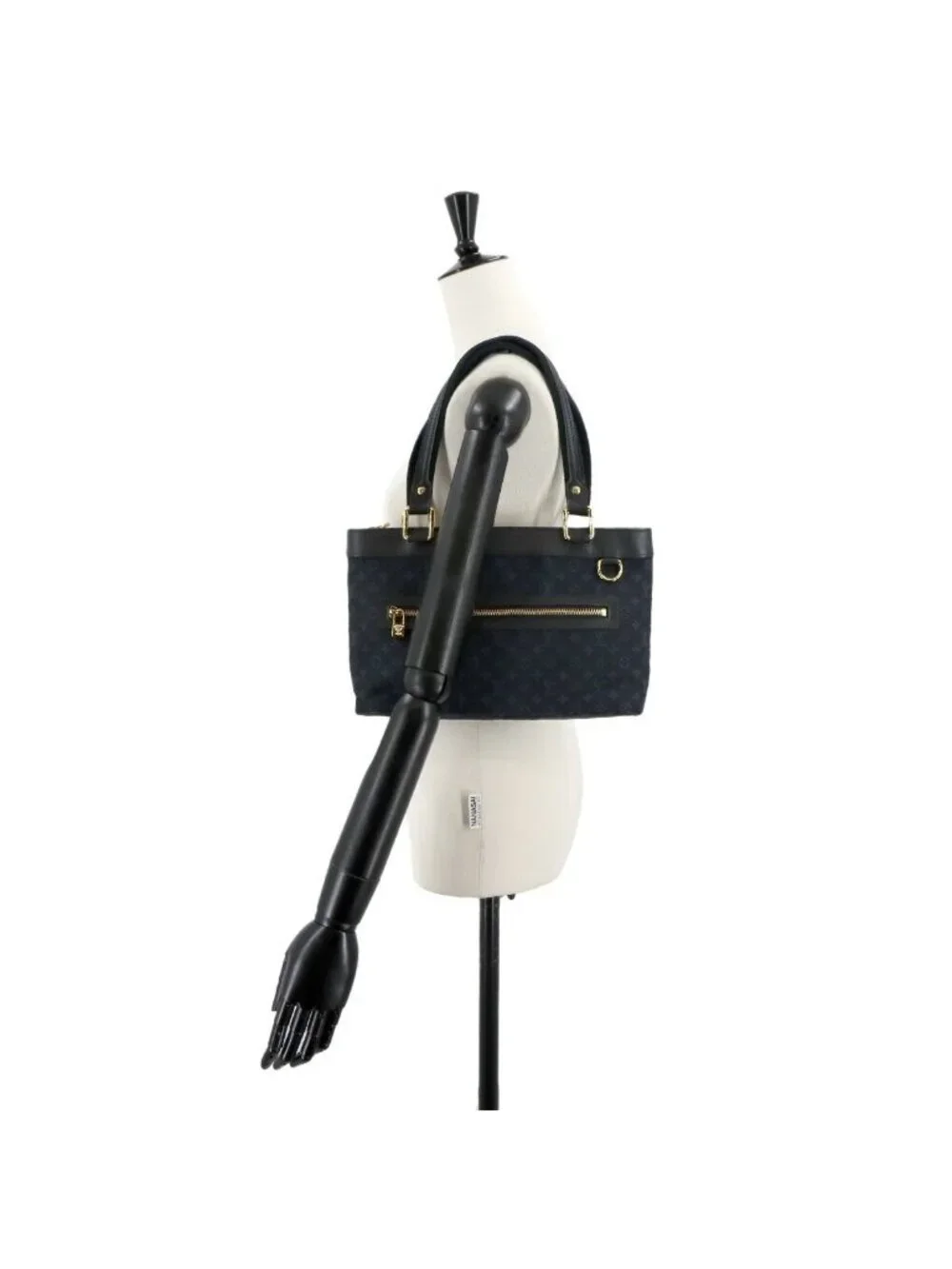 Louis Vuitton Monogram Mini Lucille PM Tote Canvas Leather Blue - Picture 10 of 10